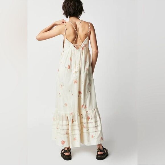 Free People Bali Woodland Maxi Dress/ size M - Picture 3 of 9